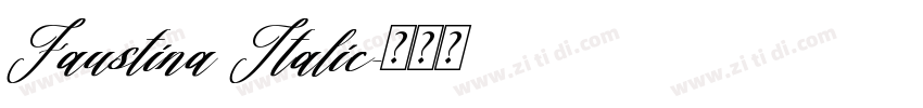 Faustina Italic字体转换